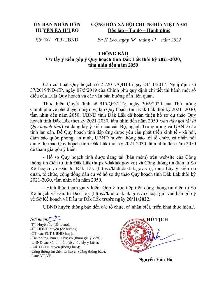 Thong bao lay y kien QH tinh Dak Lak-1